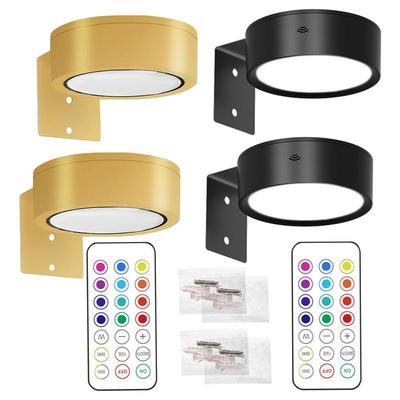 2pcs Picture Lights LED Magnetic Art Display Light Battery Operated Magnetic Dimmable Painting Spotlight With 13 Lighting Modes