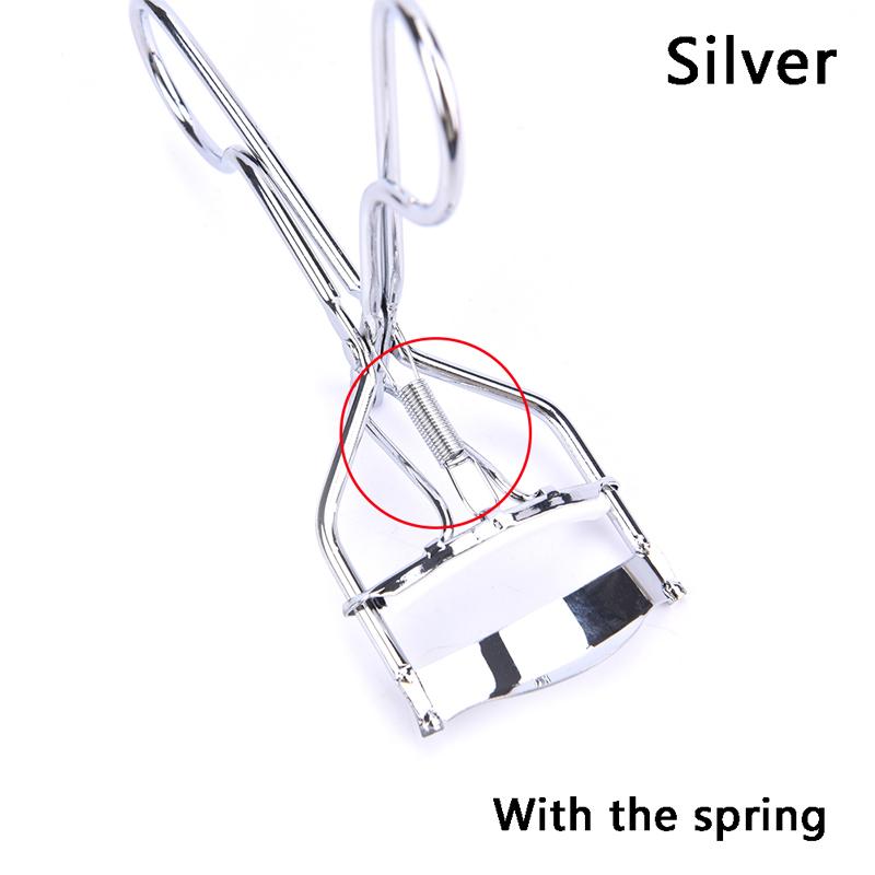 Black Silver Portable Eyelash Curler Safe And Long Lasting Eyelash