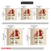 2pcs,2D plane printing Curtains&Window Treatment Vintage Santa hat Polyester (without rod) Outdoor Decorations Ldeal for Home &