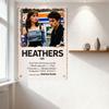 Heathers (1999) Vintage Metal Tin Sign Winona Ryder Christian Slater Movie Poster Distressed Wall Decor for Man Cave Bar Cafe