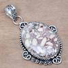 Pendant Wild Horse Jasper Gemstone Valentine'Day Gift Silver Jewelry 2.25"