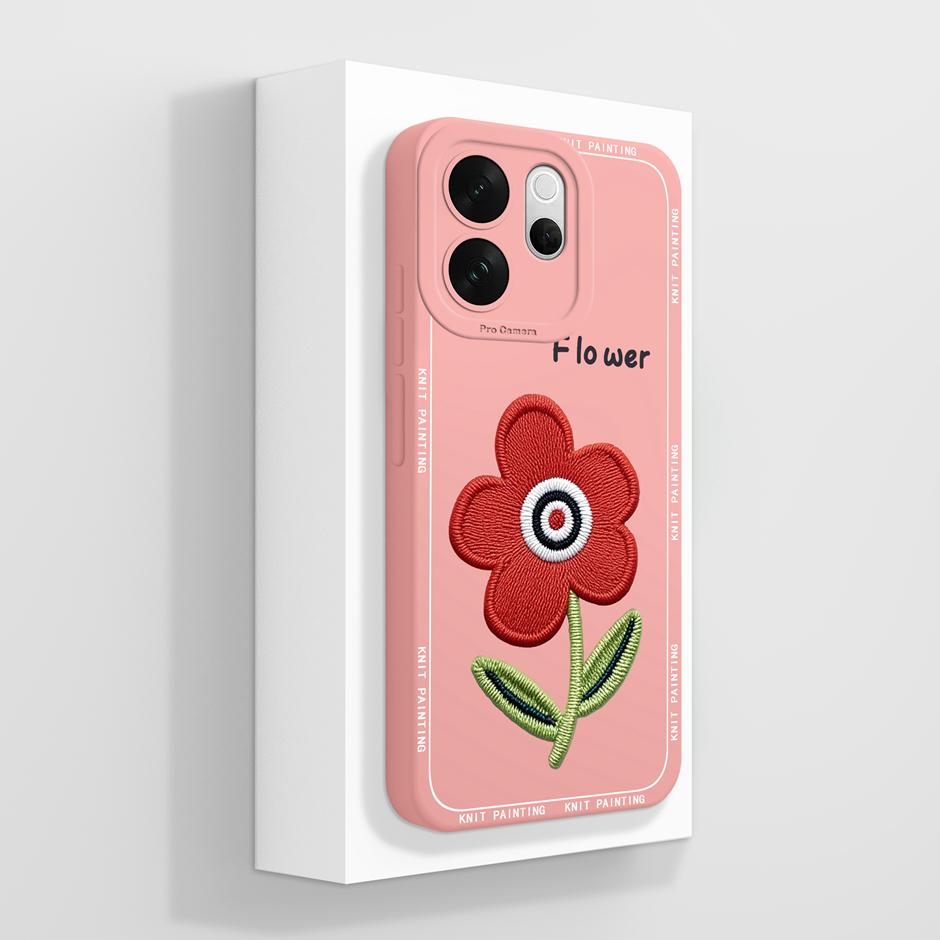 For VivoV70 V70Elite V70FE Case Love Heart Flower Dustproof Drop-Resistant Minimalist Protector For Vivo V70 FE Elite Capinha
