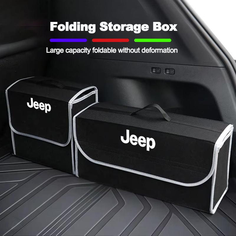 Jeep Car Trunk Organizer Box Large Capacity Folding Storage Bag For Jeep Grand Cherokee Compass Patriot Liberty Rubicon XJ Trail