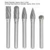 Rotary File Bit 2 Pattern Woodworking Grinding Head Drill Set Tungsten Steel Carbide 6x8mm Rotary File Bit Rotary File Set