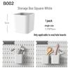 Pegboard Wall Organizer - No-Drill DIY Storage Shelf for Study Room or Desk