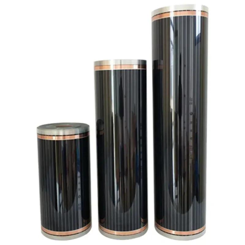 AC220V Infrared Underfloor Heating Film 220w/m2 Warm Mat with Clamps Insulation Pastes