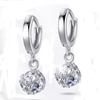 S925 Silver Zircon Diamond Earrings: Simple, Elegant, All-Match Ear Jewelry