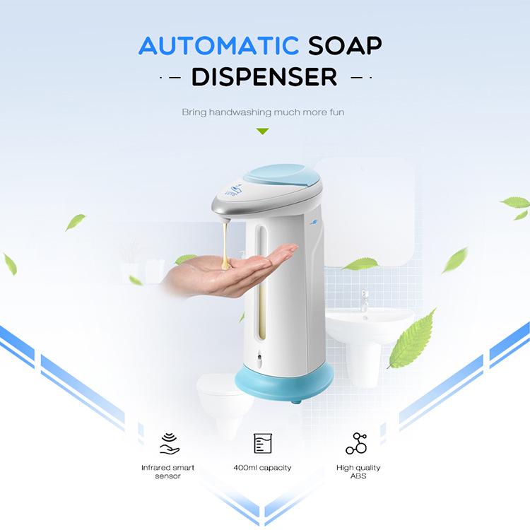 Smart Contactless Induction Hand Sanitizer Dispenser for Gel - Desktop Kitchen & Kids Use