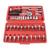 46PCS Vehicle Repair Ratchet Screwdriver Tool Complete Polished Surface for Motorcycle Bicycles