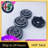Autocollants de Voiture Pour Alfa Romeo 10 Pièces 60mm Cache-Moyeu de Roue Décoration Giulietta GT Mito Brera Giulia Pour Alfa Romeo 166 147 156 Voiture