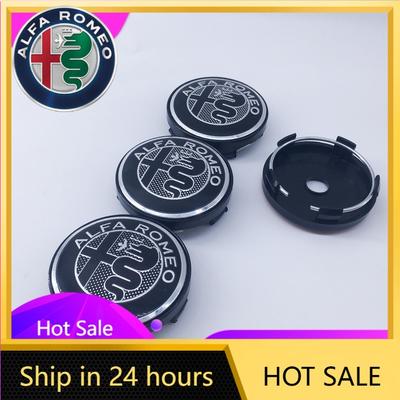 Autocollants de Voiture Pour Alfa Romeo 10 Pièces 60mm Cache-Moyeu de Roue Décoration Giulietta GT Mito Brera Giulia Pour Alfa Romeo 166 147 156 Voiture