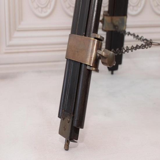 Úžasný stojanový mosazný teleskop Dřevo a mosaz Elegantní dekorace do domácnosti a kanceláře Dárek