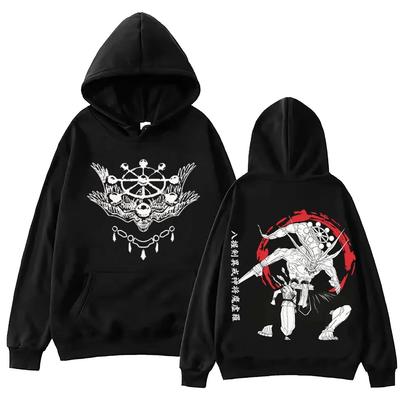 Moletom Sukuna e Mahoraga Jujutsu-Kaisen Anime Masculino Feminino Harajuku Manga Longa Pulôver Tops Hip Hop Streetwear Oversized