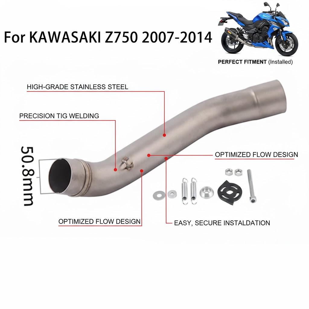 Kawasaki Z750/Z800 (07-16) Stainless Steel Mid-Pipe Exhaust Adapter