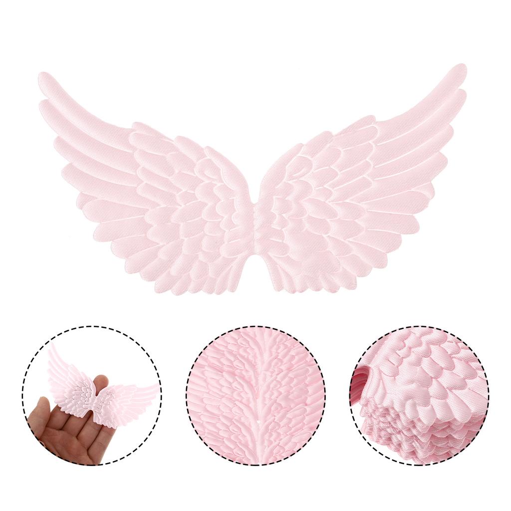18pcs Angel Accessories Diy Cloth Wing Decor For Christmas Costume Party Bag Hanging Pendant Wing Shape Ornaments Storage