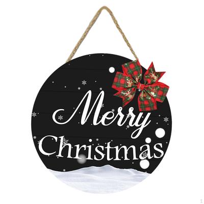 Christmas Door Hanging Sign for Party Restaurant Garden Yard