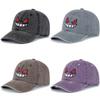 New Unisex Washed Cotton Cap Devil Embroidery Baseball Cap For Man Woman Casual Outdoor Dad Hat