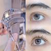 Portable Frameless Eyelash Curler with Comb Teeth and Wide-angle Sunflower Eyelash Curler Creates A Natural Curl for Beginners