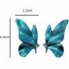 1Pair Blue Butterfly Earrings Elegant Wings Studs Trendy Vintage Earrings Party Fashion Women's Ear Accessories Jewelry Gifts