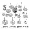 20pcs 316 Stainless Steel Geometric Earring Stud Earring Posts with Hole Connector for DIY Earrings Jewelry Making Supplies