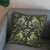 2D Green Birds Pattern Decorative Cushion Cover Pattern Cushion Cover Suitable For Sofa Bedroom Car Pillow Cover