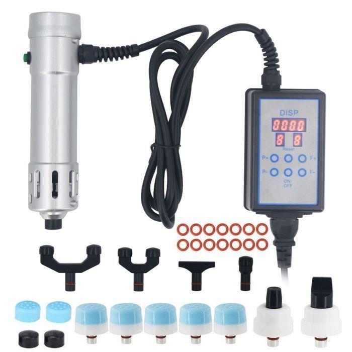 Muscle Shock Wave Massage Device, Adult, EU, Silver Label