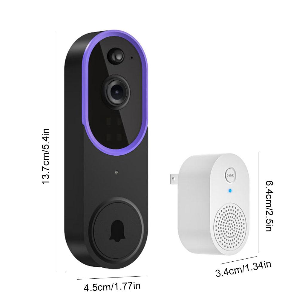 Waterproof 5G 2.4G WiFi Video Doorbell 1080P Smart Home Wireless Intercom Camera Door Bell for Security Protection Accessory