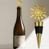 Christmas Snowflake Decorative Wine Stoppers Bottle Decoration Crafts Alloy Bottle Stopper Home Bar Wine Accessories Tools