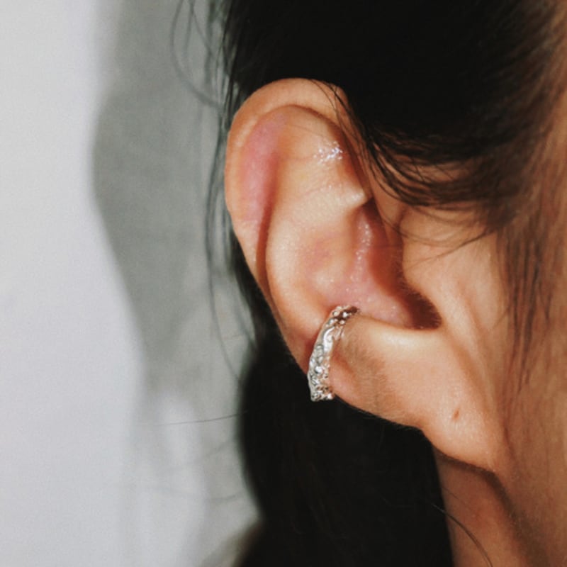 Ovoe Studio Stony earcuff_SILVER