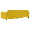 Daybed Yellow 90x200 Cm Velvet