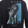Nike Round Neck Casual Comfortable Long Sleeve T-Shirt Men Tops Black HF6196-010