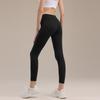 Women's sports yoga pants, autumn fitness, high-waisted, seamless tight pants, bare-feel tummy control, hip-lifting yoga cropped pants