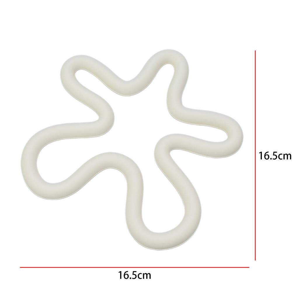 Silicone Trivet Mat Creative Heat Resistant Drinking Cup Mat Drinks Coaster for Countertop Table Cafe Pots and Pans Home