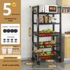 Movable Multi-Layer Kitchen & Bathroom Storage Rack for Fruits & Vegetables
