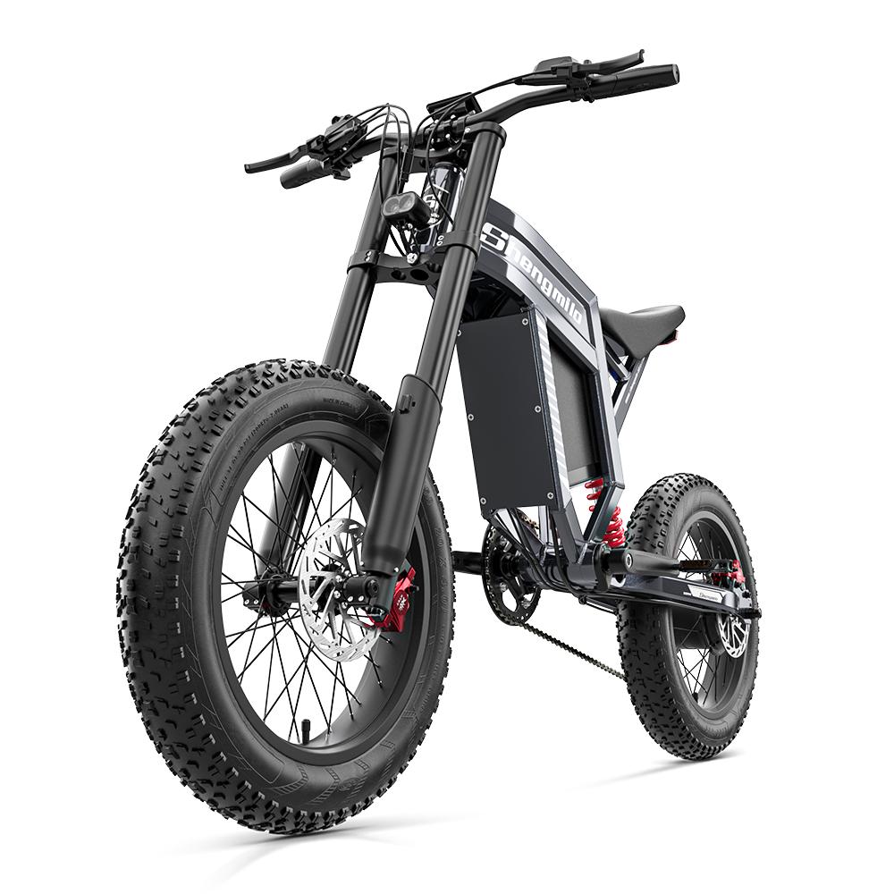 Shengmilo S900 All-Terrain Adult Electic Bicycle 60V30AH Battery 1500W Motor 20 Inch Fat Tires E-Mountian Bike