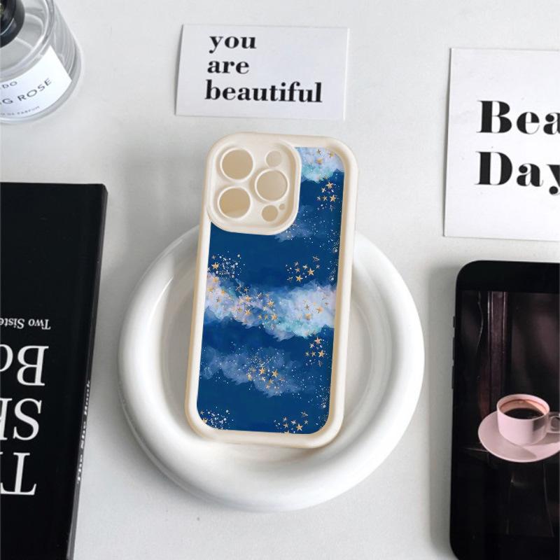 Applicable To iPhone15 Landscape Oil Painting Creative Soft Case Mobile Phone Case 17ProMax Simple 14 Advanced 13 Fine Hole 12