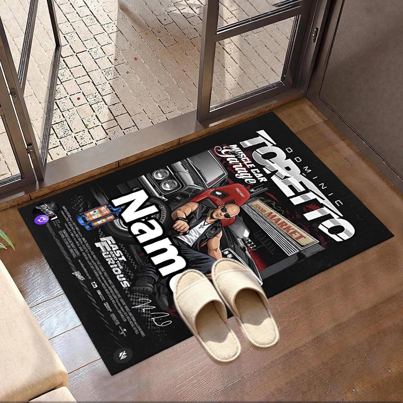 Personalizowany dywanik z nadrukiem Grand Theft Auto VI z imieniem, wszechstronny dywan do wystroju domu, do pokoju zabaw, mieszkania, na balkon, do przedpokoju, korytarza, prezent