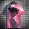Summer Harajuku Anime Girl Graphic T Shirt For Men 3D Print Fashion Loose Short Sleeve Tops Kawaii Cool Street Style Y2k Tops