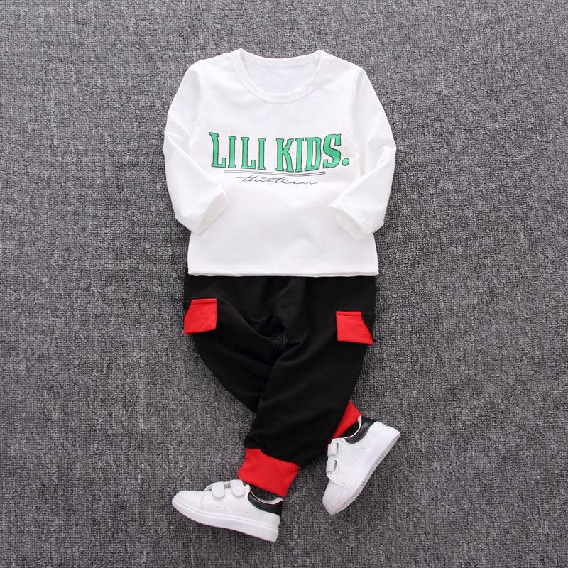 Kids' Korean Style Cartoon 3-Piece Set: Long Sleeve Sweatshirt, Jacket, and Pants for Boys - Perfect for Autumn and Spring.