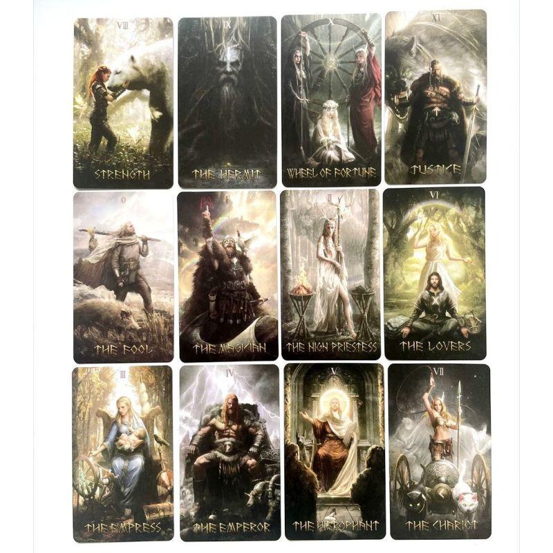 Runk Tarot Cards Oracle Cards Prophecy Fate Divination Family Party Board Game Beginner Card Fortune Telling Game