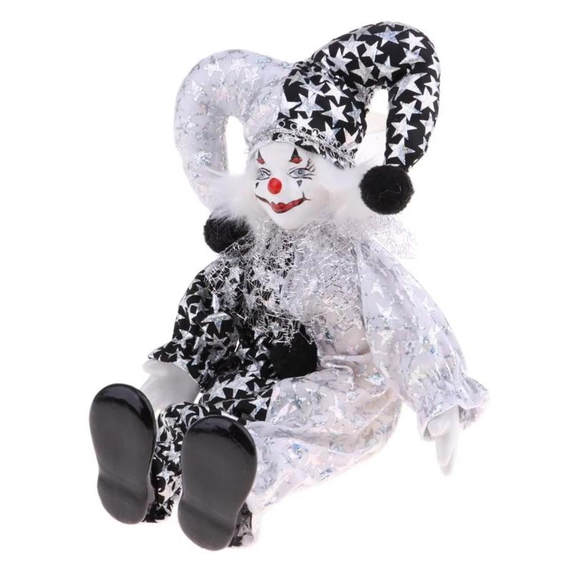

Flexible Part Ceramic Entertainer Statue Bright Fabric Costume Seasonal Decoration Gift For Christmas Celebration 12 Inches 1