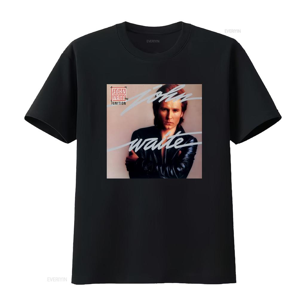 John Waite Album Cover T Shirt Black Size S 5XL COTTON HE97 Vintage Washed Designer Clothes Breathable Comfortable Streetwear