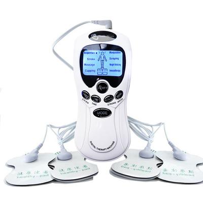 Instrumento de Massagem TENS Elétrico com Saída Dupla Estimulador Muscular EMS Para Alívio da Dor no Pescoço e Costas Terapia Corporal Completa