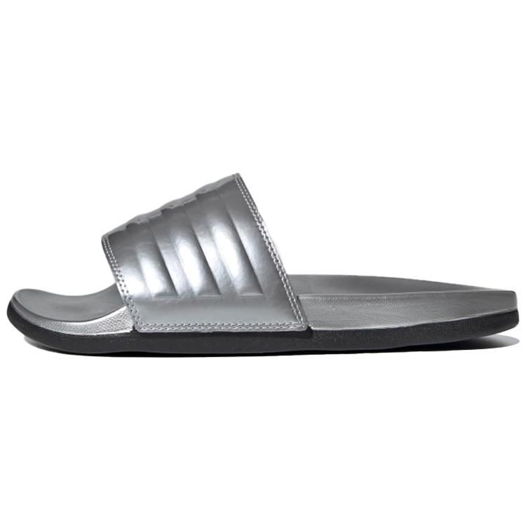 

Adilette Women s Adidas Comfort Slide Silver Metallic Women s 42