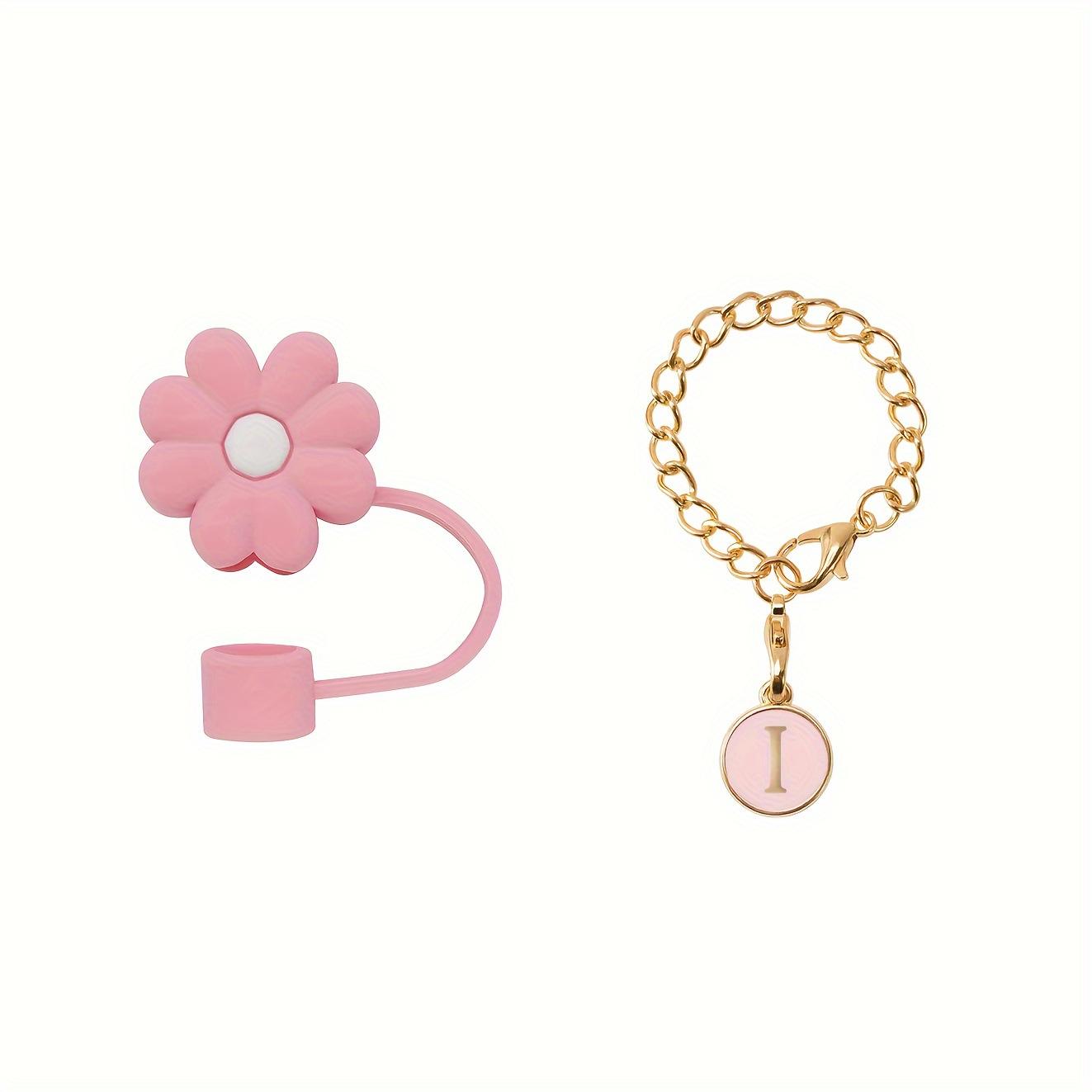 

Hot Style 10mm Cute Silicone Straw Cap For Car Cup Letter Pendant Ice Master Water Cup Accessories Suitable for & 20 30 40 Oz