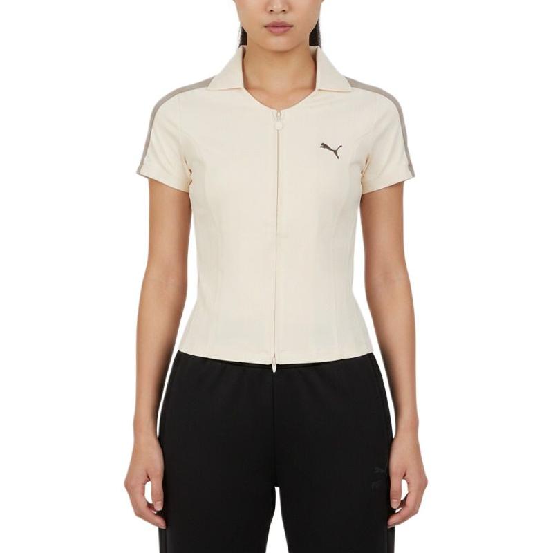 Puma Color Block Short Sleeve Zip