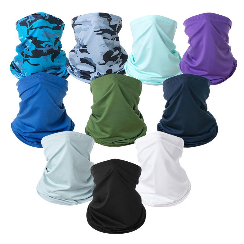 Summer Outdoor Cycling Milk Silk Face Mask: Sun Protection Neck Gaiter, Multifunctional Headscarf, Neck Warmer