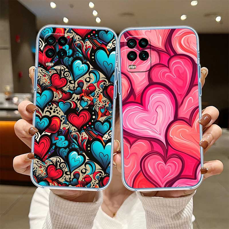 UP17 Calm Heart Transparent Phone Case for Samsung Galaxy A04 A04S A14 A23 A34 A54 M23 M33 M52 M53