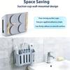 1pc Toothbrush Holders for Bathrooms, Electric Toothbrush, Shaver and Toothpaste Holder, Bathroom Organizer and Storage