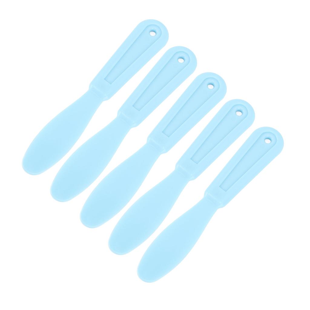 5pcs Dental Plastic Plaster Spatulas Mixing Knife for Alginate Impression Plaster Materials Light